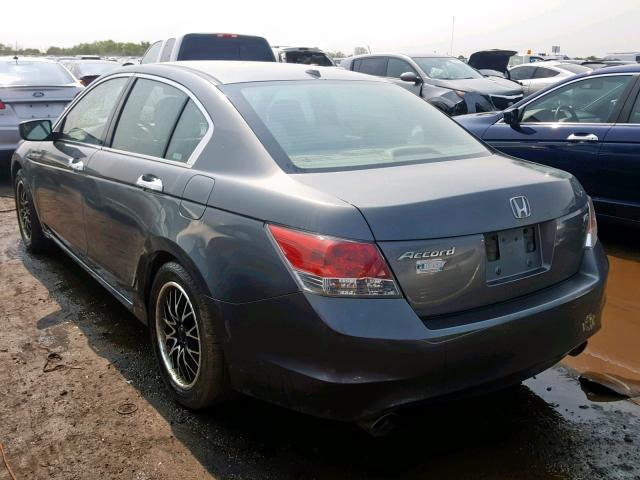 1HGCP36879A022903 - 2009 HONDA ACCORD EXL GRAY photo 3