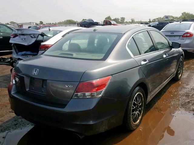 1HGCP36879A022903 - 2009 HONDA ACCORD EXL GRAY photo 4