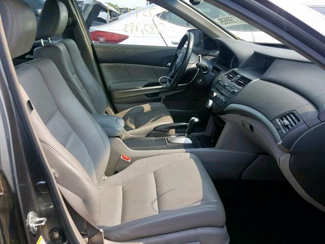 1HGCP36879A022903 - 2009 HONDA ACCORD EXL GRAY photo 5