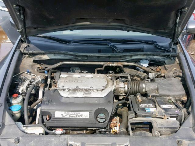 1HGCP36879A022903 - 2009 HONDA ACCORD EXL GRAY photo 7