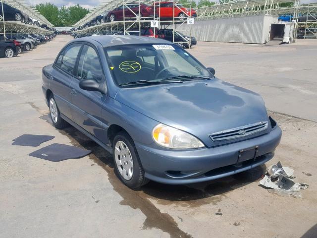 KNADC123726086538 - 2002 KIA RIO BLUE photo 1