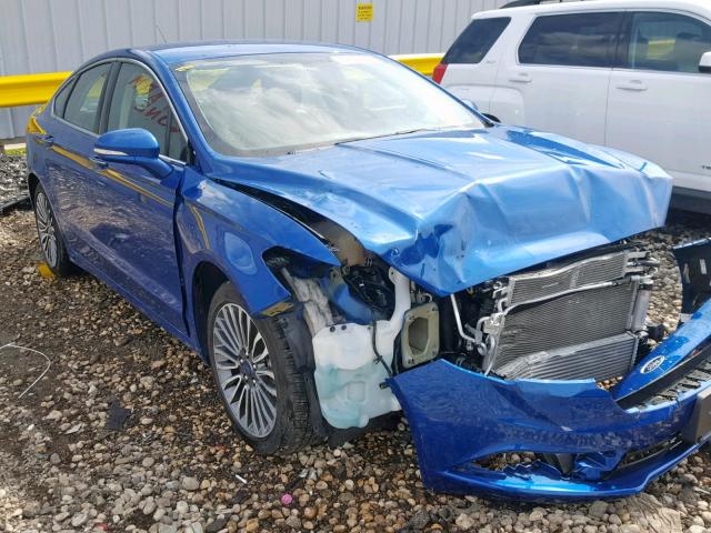 3FA6P0K90HR298441 - 2017 FORD FUSION TIT BLUE photo 1