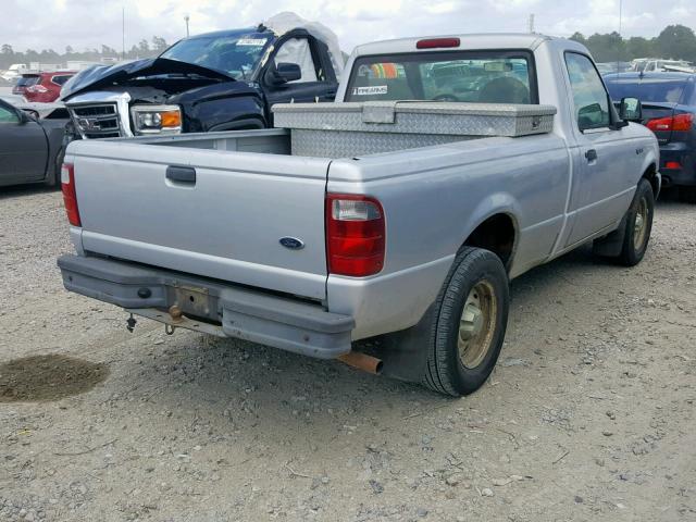 1FTYR10U32PA07195 - 2002 FORD RANGER SILVER photo 4