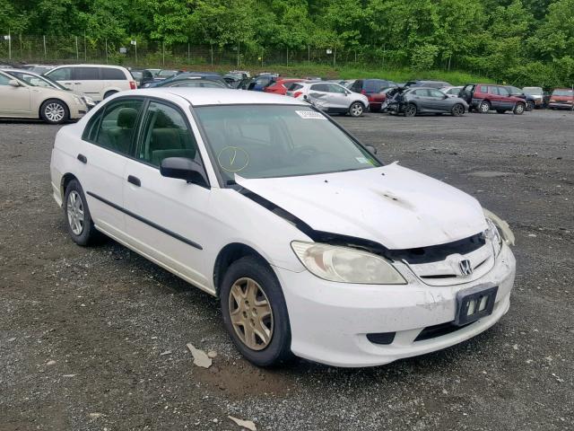 2HGES16334H611506 - 2004 HONDA CIVIC DX V WHITE photo 1