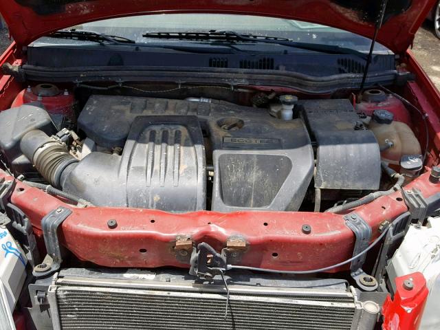 1G1AF5F53A7222312 - 2010 CHEVROLET COBALT 2LT RED photo 7