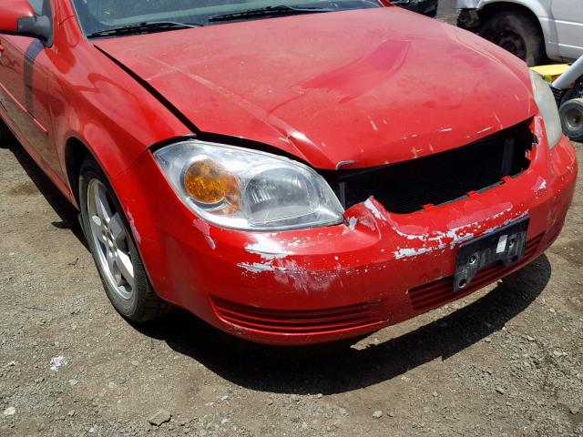 1G1AF5F53A7222312 - 2010 CHEVROLET COBALT 2LT RED photo 9