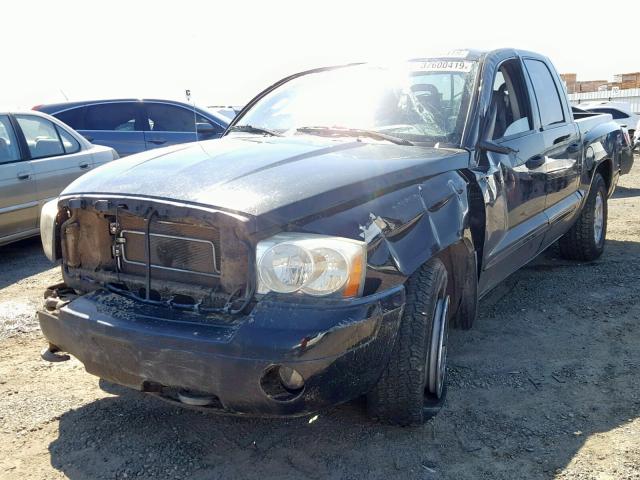 1D3HW58J46S557512 - 2006 DODGE DAKOTA QUA BLACK photo 2