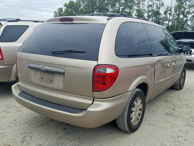 2C8GP44L53R174872 - 2003 CHRYSLER TOWN & COU TAN photo 4