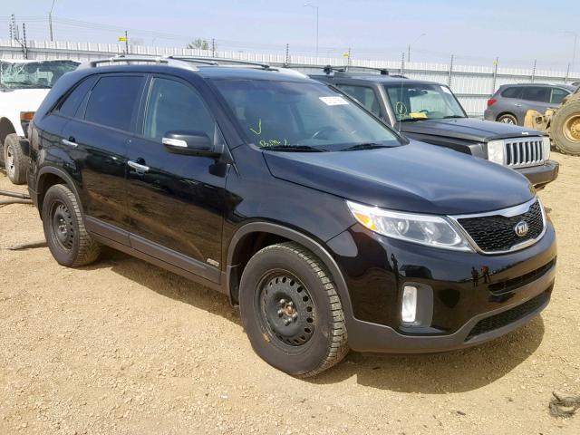 5XYKTDA75EG527231 - 2014 KIA SORENTO LX BLACK photo 1