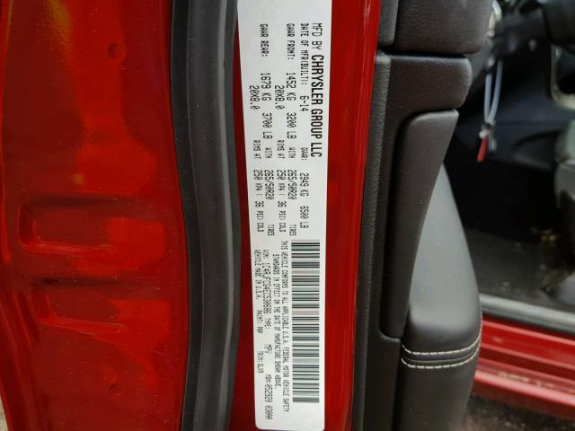 1C4RJFCG4EC530686 - 2014 JEEP GRAND CHER RED photo 10