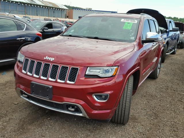 1C4RJFCG4EC530686 - 2014 JEEP GRAND CHER RED photo 2