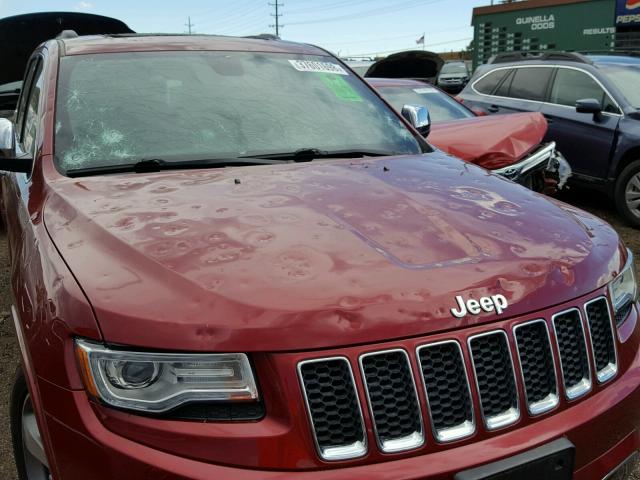 1C4RJFCG4EC530686 - 2014 JEEP GRAND CHER RED photo 9