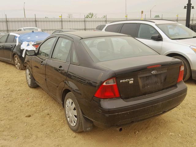 1FAFP34N87W210243 - 2007 FORD FOCUS ZX4 BLACK photo 3