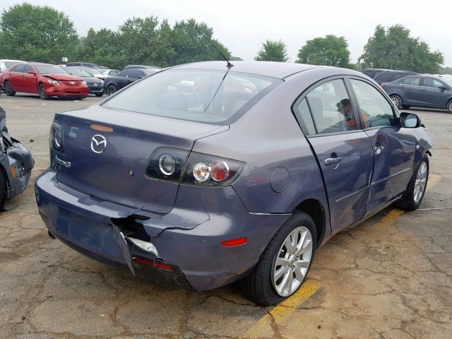 JM1BK32F981854111 - 2008 MAZDA 3 I BLUE photo 4