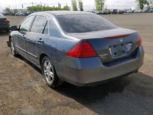 1HGCM56386A809346 - 2006 HONDA ACCORD SE CHARCOAL photo 3