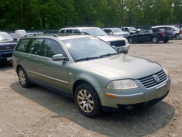 WVWVD63B13E003412 - 2003 VOLKSWAGEN PASSAT GLS GREEN photo 1