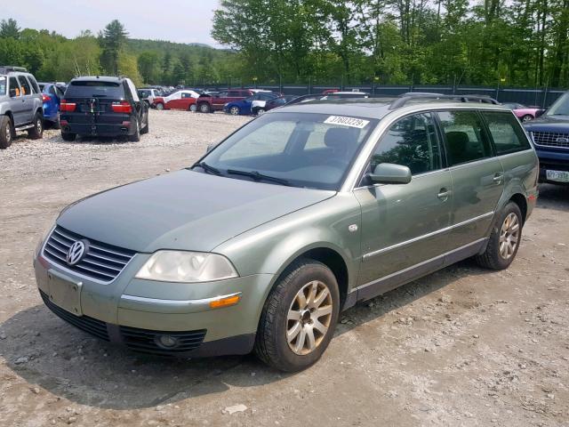 WVWVD63B13E003412 - 2003 VOLKSWAGEN PASSAT GLS GREEN photo 2