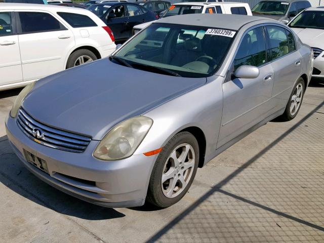 JNKCV51E23M011924 - 2003 INFINITI G35 SILVER photo 2