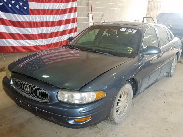 1G4HP54K12U253455 - 2002 BUICK LESABRE CU BLUE photo 2