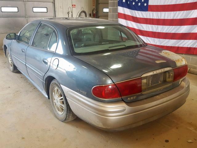 1G4HP54K12U253455 - 2002 BUICK LESABRE CU BLUE photo 3