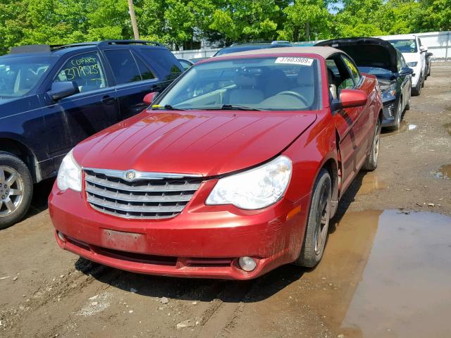 1C3LC55R08N682132 - 2008 CHRYSLER SEBRING TO RED photo 2