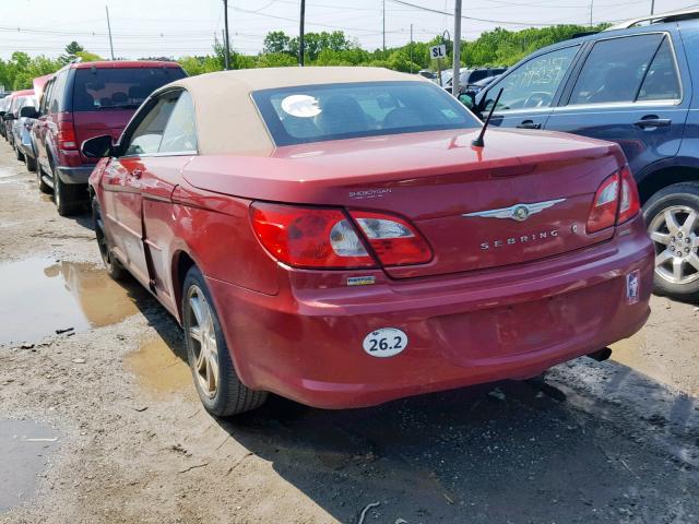 1C3LC55R08N682132 - 2008 CHRYSLER SEBRING TO RED photo 3