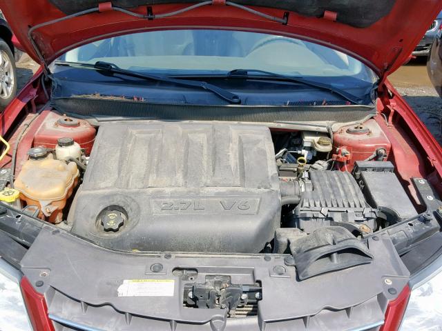 1C3LC55R08N682132 - 2008 CHRYSLER SEBRING TO RED photo 7