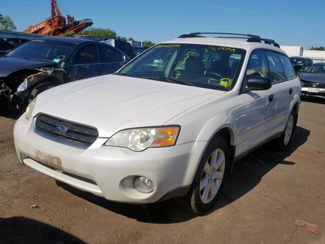 4S4BP61C467320014 - 2006 SUBARU LEGACY OUT WHITE photo 2