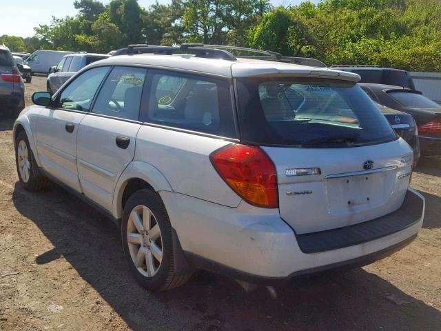 4S4BP61C467320014 - 2006 SUBARU LEGACY OUT WHITE photo 3