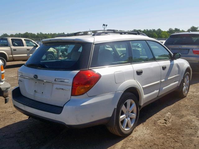 4S4BP61C467320014 - 2006 SUBARU LEGACY OUT WHITE photo 4