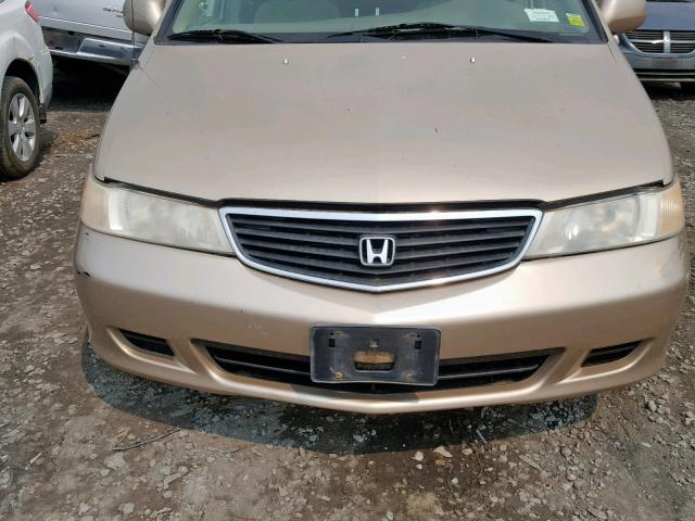 2HKRL18651H531793 - 2001 HONDA ODYSSEY EX GOLD photo 7