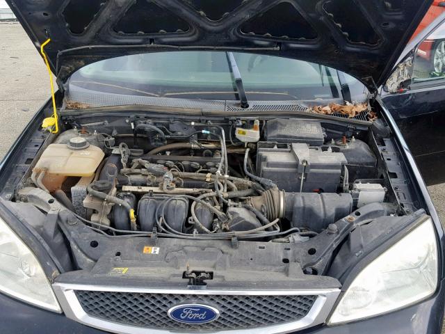 1FAFP34N27W346044 - 2007 FORD FOCUS ZX4 BLACK photo 7