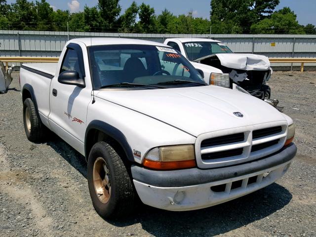 1B7FL26X5XS119890 - 1999 DODGE DAKOTA WHITE photo 1