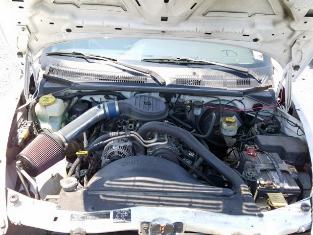 1B7FL26X5XS119890 - 1999 DODGE DAKOTA WHITE photo 7