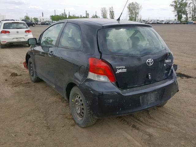 JTDJT4K30A5318831 - 2010 TOYOTA YARIS BLACK photo 3