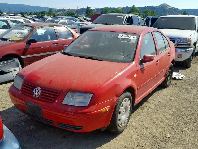 3VWRC29M0YM143083 - 2000 VOLKSWAGEN JETTA GL RED photo 2