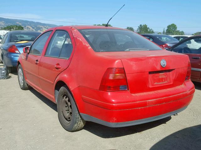 3VWRC29M0YM143083 - 2000 VOLKSWAGEN JETTA GL RED photo 3