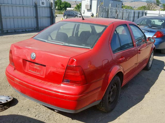 3VWRC29M0YM143083 - 2000 VOLKSWAGEN JETTA GL RED photo 4