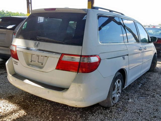 5FNRL38897B122491 - 2007 HONDA ODYSSEY TO WHITE photo 4