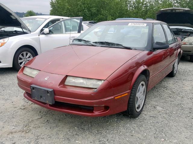 1G8ZK5570PZ165034 - 1993 SATURN SL2 RED photo 2