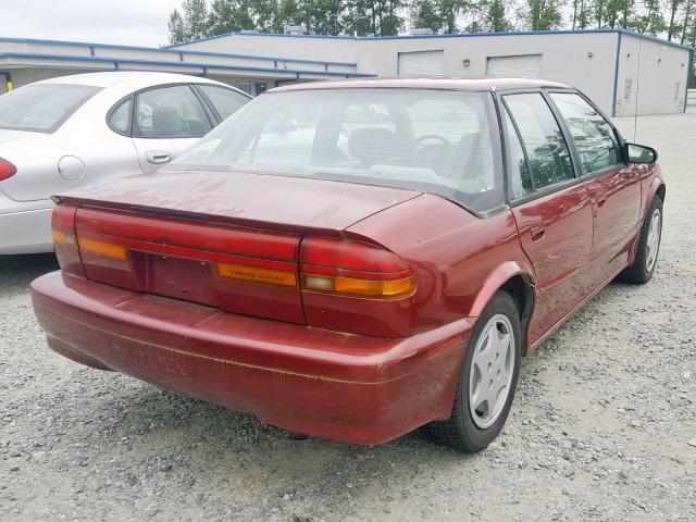 1G8ZK5570PZ165034 - 1993 SATURN SL2 RED photo 4