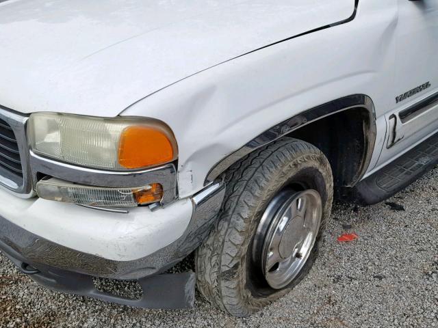 3GKFK16Z63G202376 - 2003 GMC YUKON XL K WHITE photo 9