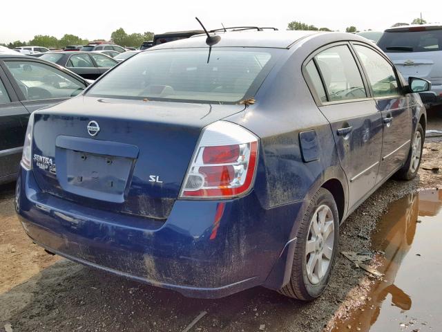 3N1AB61E38L624372 - 2008 NISSAN SENTRA 2.0 BLUE photo 4