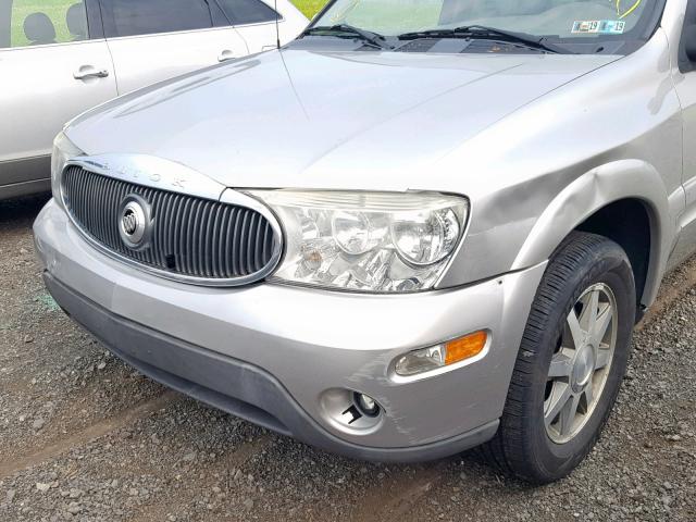 5GADT13S342158758 - 2004 BUICK RAINIER CX SILVER photo 9