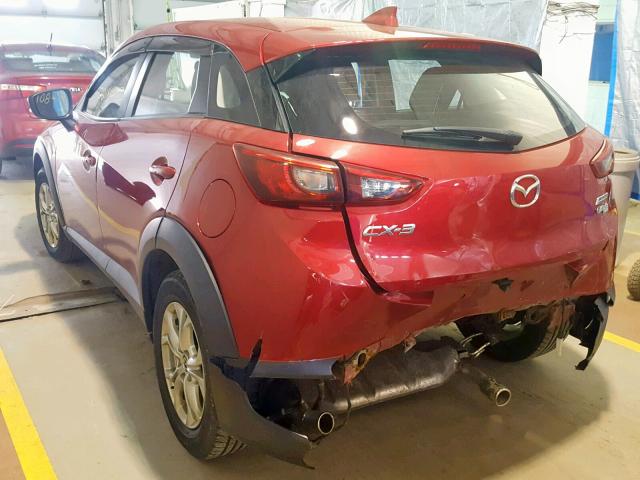 JM1DKBC7XG0119894 - 2016 MAZDA CX-3 RED photo 3