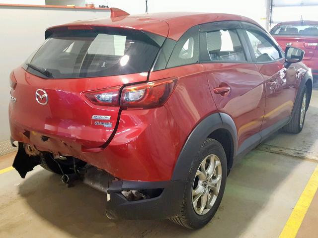 JM1DKBC7XG0119894 - 2016 MAZDA CX-3 RED photo 4