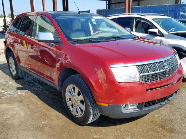 2LMDU88C47BJ13946 - 2007 LINCOLN MKX RED photo 1