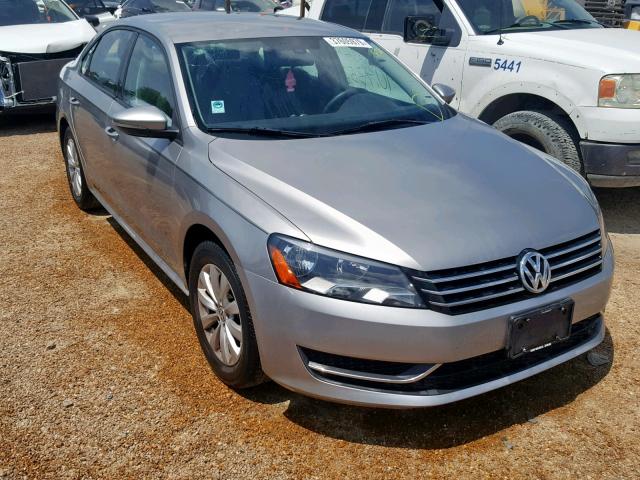 1VWAP7A31CC012420 - 2012 VOLKSWAGEN PASSAT S SILVER photo 1