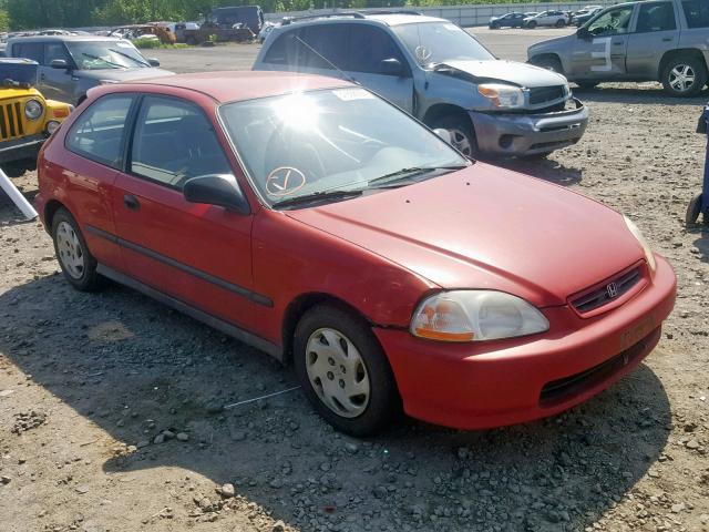 2HGEJ6442VH107011 - 1997 HONDA CIVIC DX RED photo 1