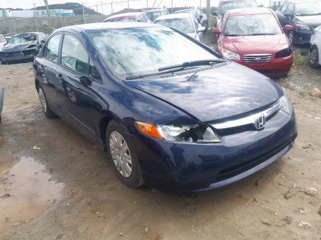 2HGFA16386H036104 - 2006 HONDA CIVIC DX V BLUE photo 1